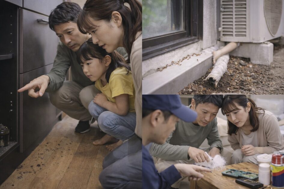 大阪の害虫被害を疑うサイン｜見つけ方と発生源チェック