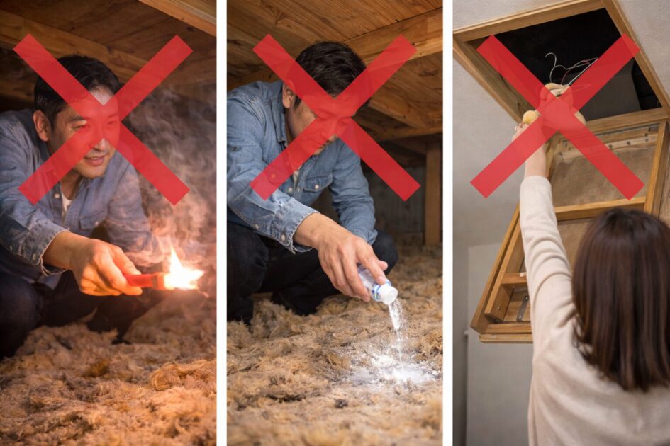 自力でできるのは「応急」まで｜やってはいけないNG行動