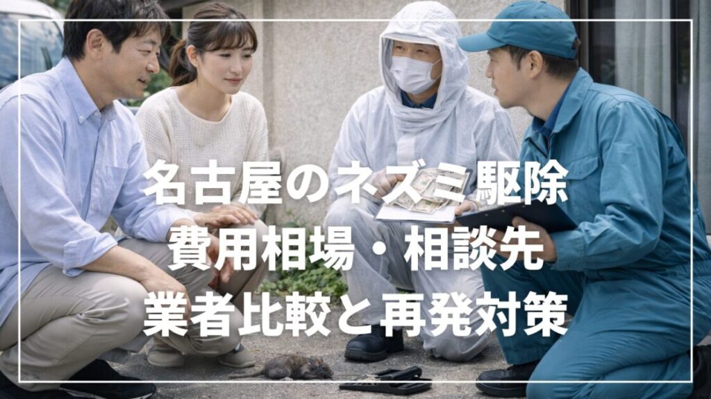 名古屋のネズミ駆除|費用相場・相談先・業者比較と再発対策