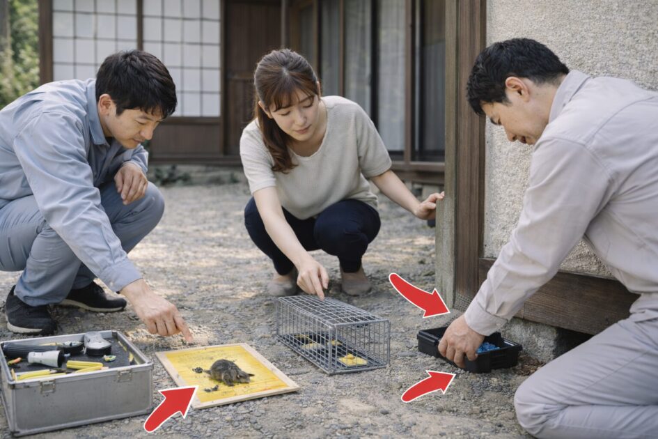 ネズミ駆除の方法:粘着・捕獲器・毒エサの使い分け|成功率が上がる置き方