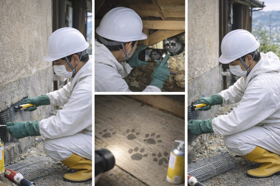 ハクビシン駆除の音対策は「安全確保→記録→封鎖」で決まる