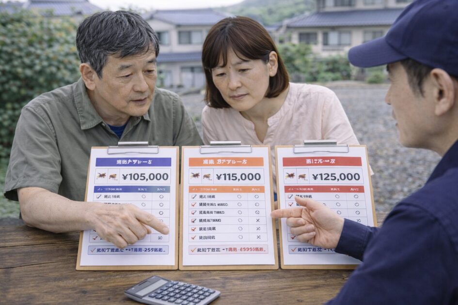害虫駆除業者の料金｜迷ったら「比較できる形」にして決める