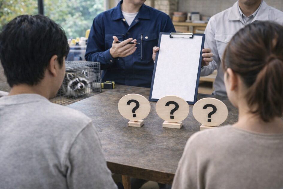 アライグマ駆除の料金でよくある質問（FAQ）