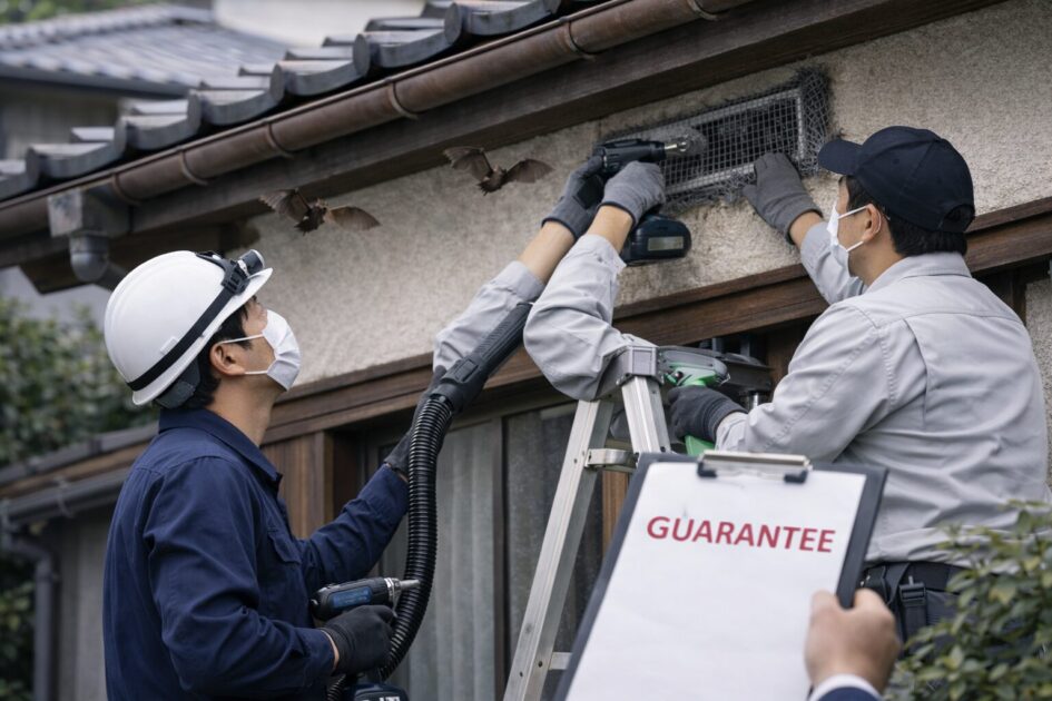 コウモリ駆除方法は「追い出し→封鎖→清掃→保証」で再発を止める
