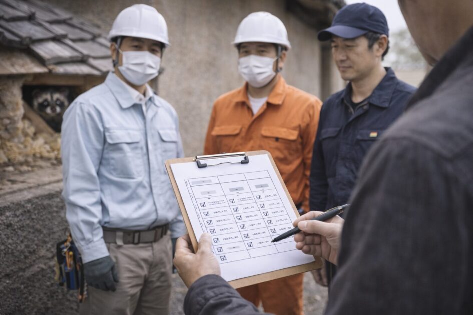 ハクビシン駆除の見積もり比較｜同条件チェックリスト（音の相談でも使える）