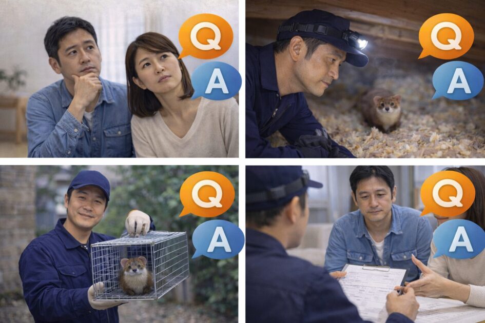 イタチ天井裏でよくある質問（FAQ）