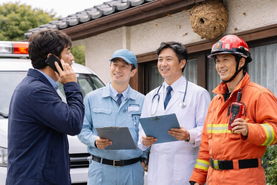 郡山市のスズメバチ駆除はどこに相談する？｜自治体・保健所・消防・188の使い分け