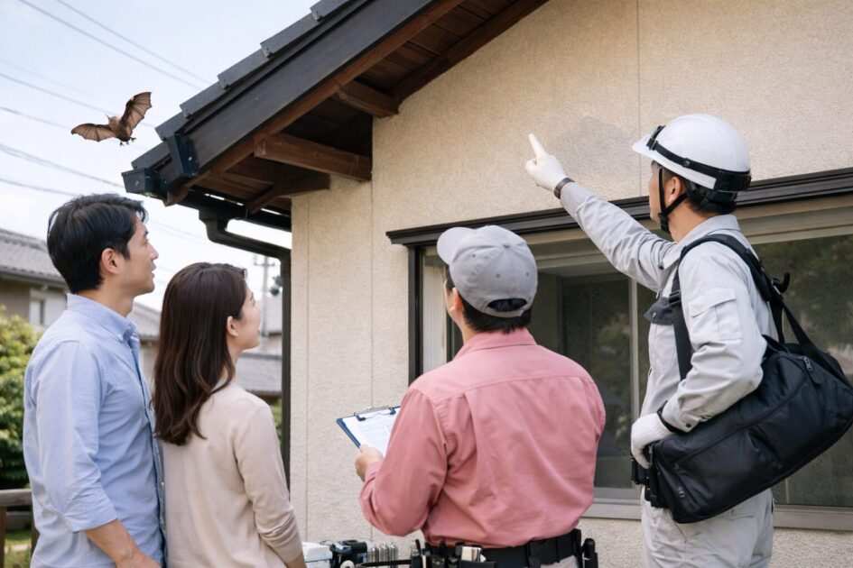 ダスキンのコウモリ駆除は頼める?|対応範囲と確認すべきこと