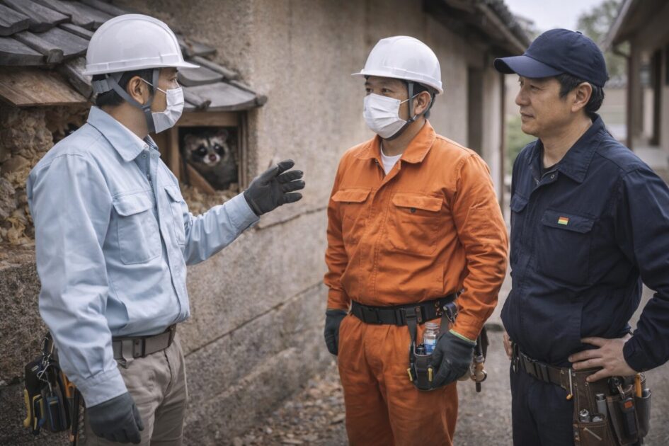 【比較】ハクビシン駆除の音トラブルを業者で止めるなら｜全国対応3社の特徴と使い分け