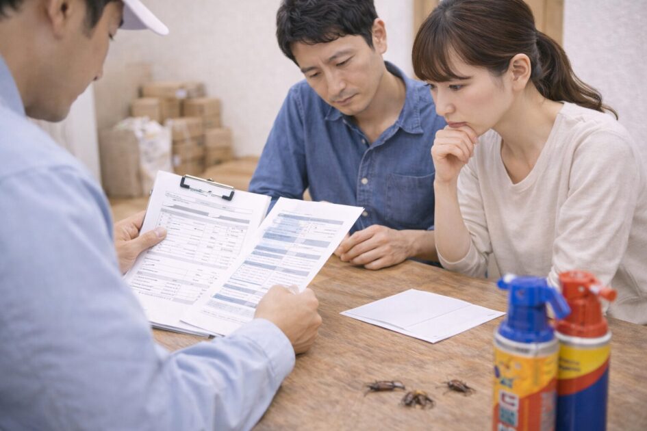 害虫駆除の料金相場｜「基本料金＋追加条件」で読む（全国目安）