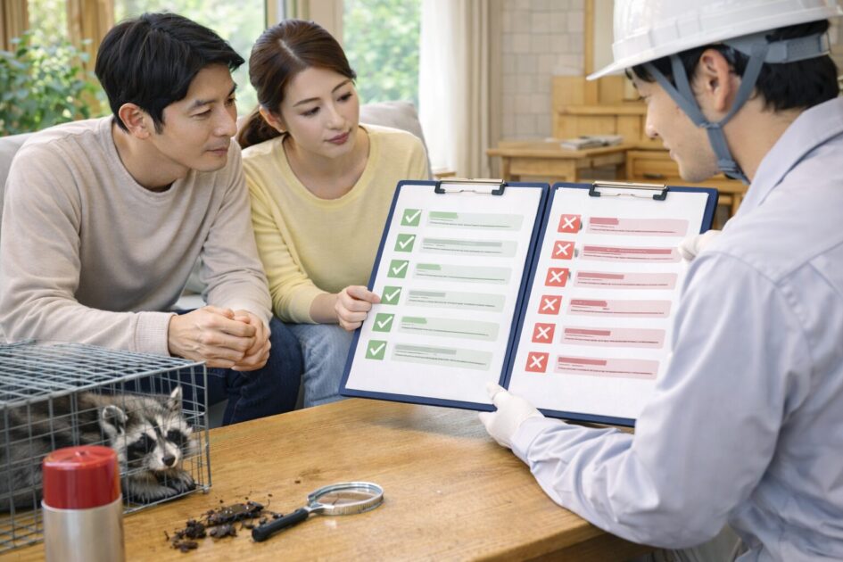 アライグマ駆除はいつ急ぐ？｜当日〜48時間の「やること／やらないこと」