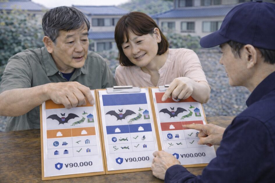 コウモリ駆除の即日は「応急→同条件比較→封鎖」で決める