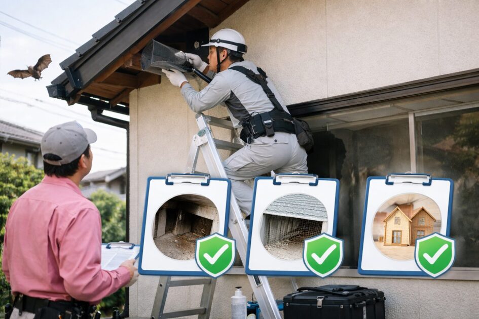 コウモリ駆除をダスキンで検討するなら「対応可否→封鎖→保証」で決まる