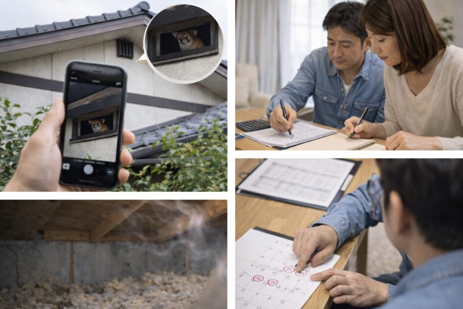 イタチ駆除業者へ相談する前に準備すること（時短テンプレ）