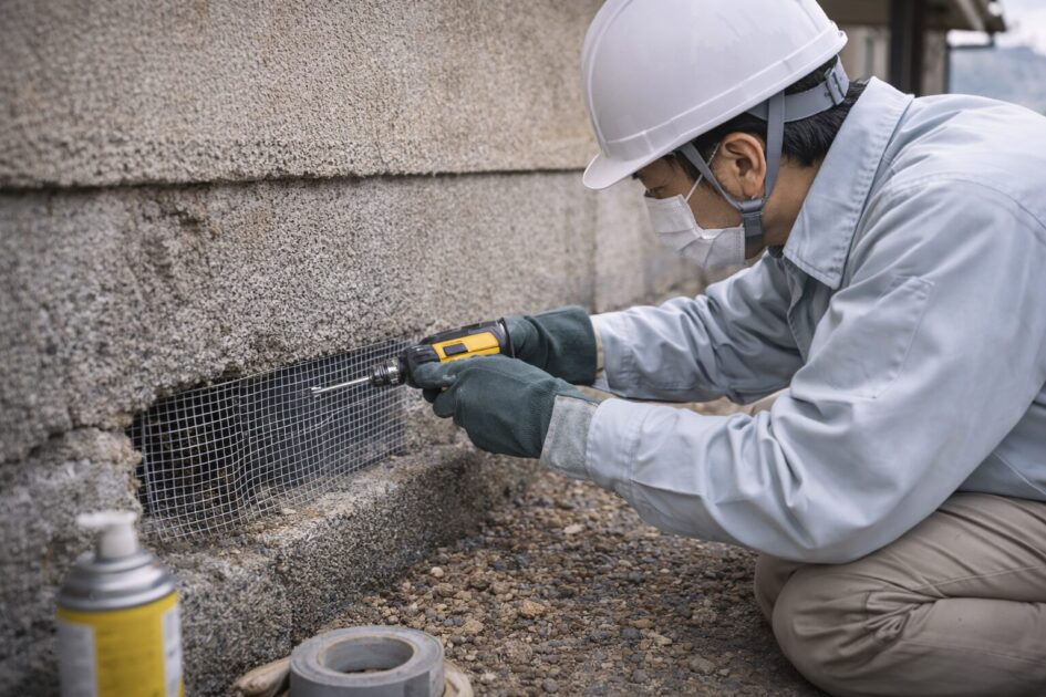 ハクビシン駆除の決め手｜侵入口封鎖のやり方（再発防止）