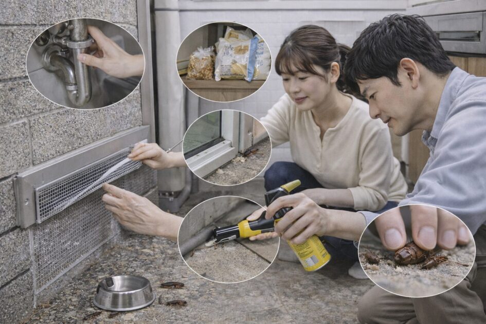 ゴキブリの侵入経路を塞ぐ方法(再発予防の7点チェック)