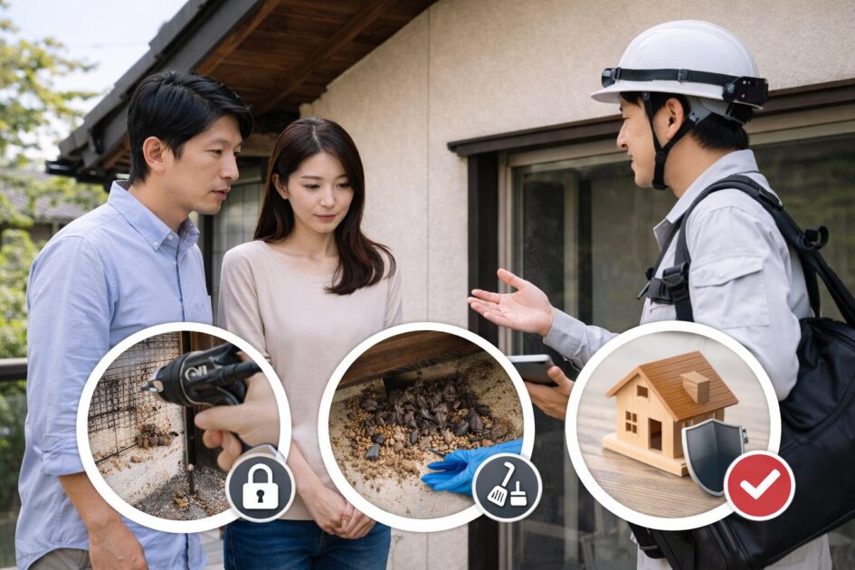 全国対応でコウモリ駆除業者を選ぶ基準|「封鎖・清掃・保証」で比較する