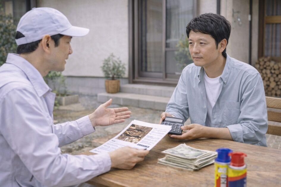 シロアリ駆除の料金相場｜岡山の目安と「増えやすい条件」