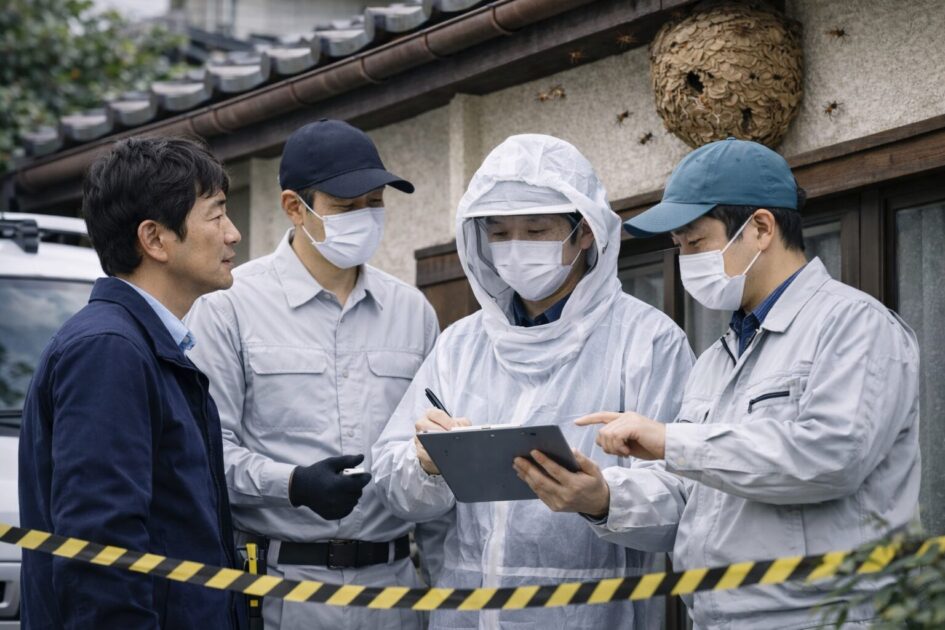 郡山市のスズメバチ駆除は「安全確保→同条件見積→再発対策」で決める
