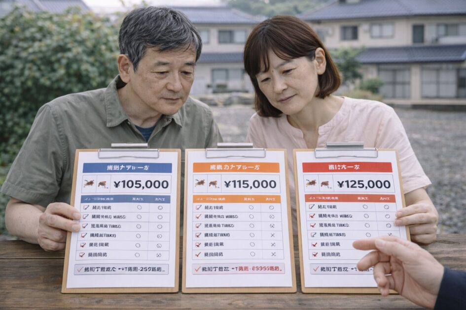 【比較】全国対応3社の特徴と使い分け｜害虫駆除業者の料金で損しない相見積