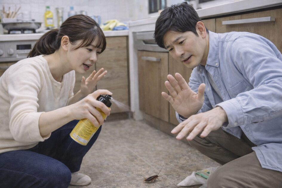 ゴキブリを見かけた直後の駆除方法(その場でやること・やらないこと)