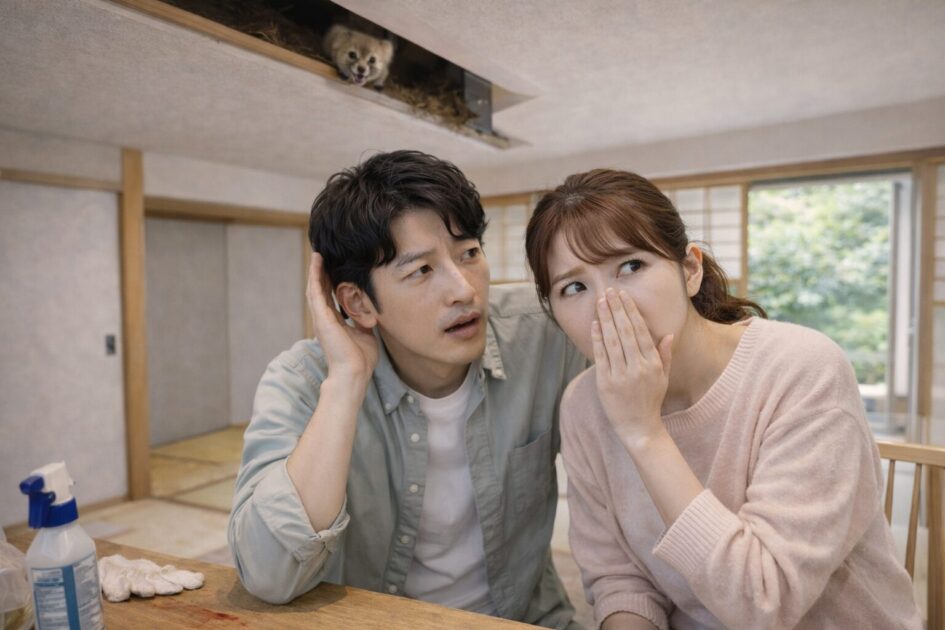 岡山でイタチ駆除を急ぐべきサイン