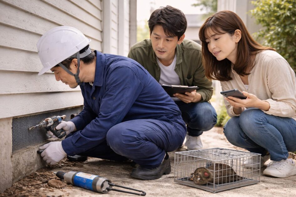 新座市のネズミ駆除は「安全確保→記録→同条件見積→封鎖」で決める