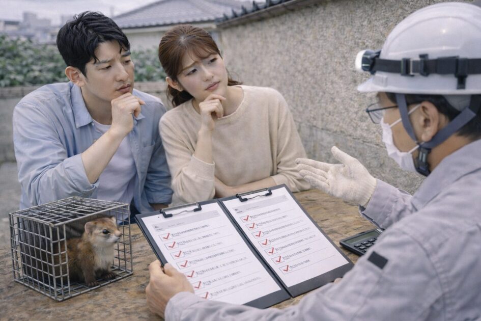 大阪のイタチ駆除でよくある質問（FAQ）