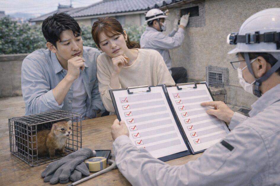 鳥取市のイタチ駆除の費用相場｜封鎖・清掃まで含めた見方