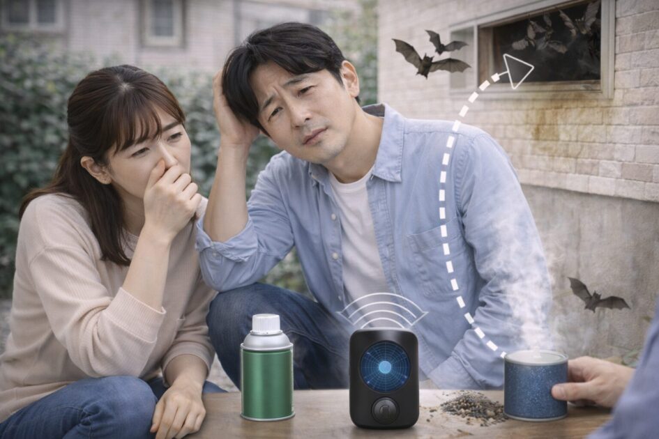 忌避剤・燻煙剤・超音波は効く？「追い出し単発」の落とし穴