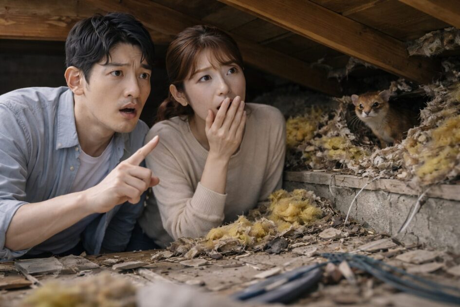 大阪でイタチ駆除を急ぐべきサイン