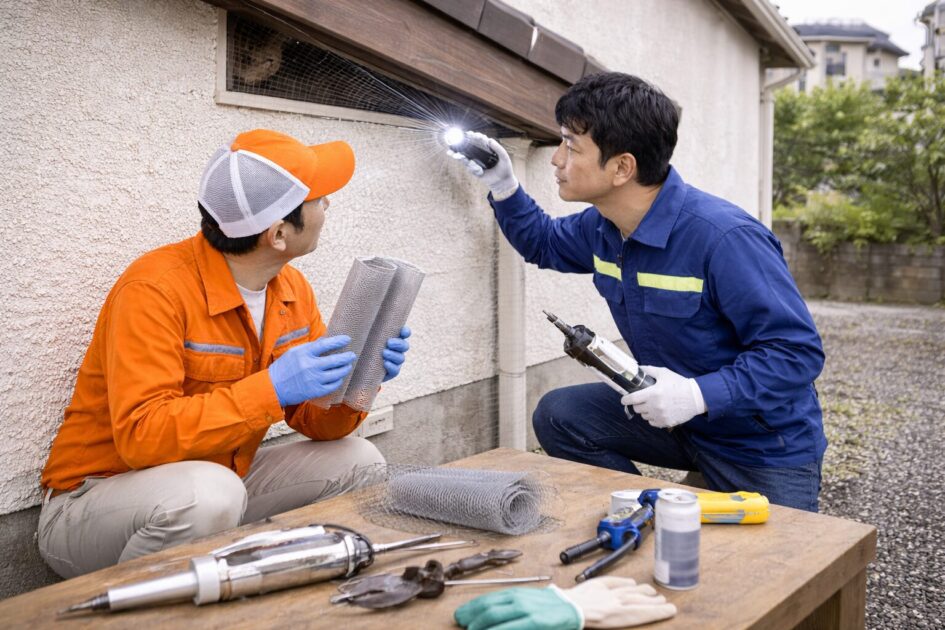 コウモリ駆除の見積もりは「封鎖・清掃・保証」を同条件で比べて決める