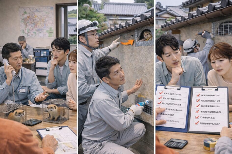 京都市のイタチ駆除は「相談先×封鎖×見積比較」で決める