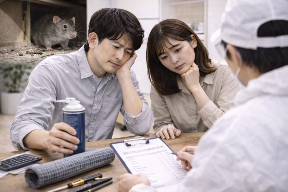 ネズミ駆除業者に頼むべき?切り替えの目安