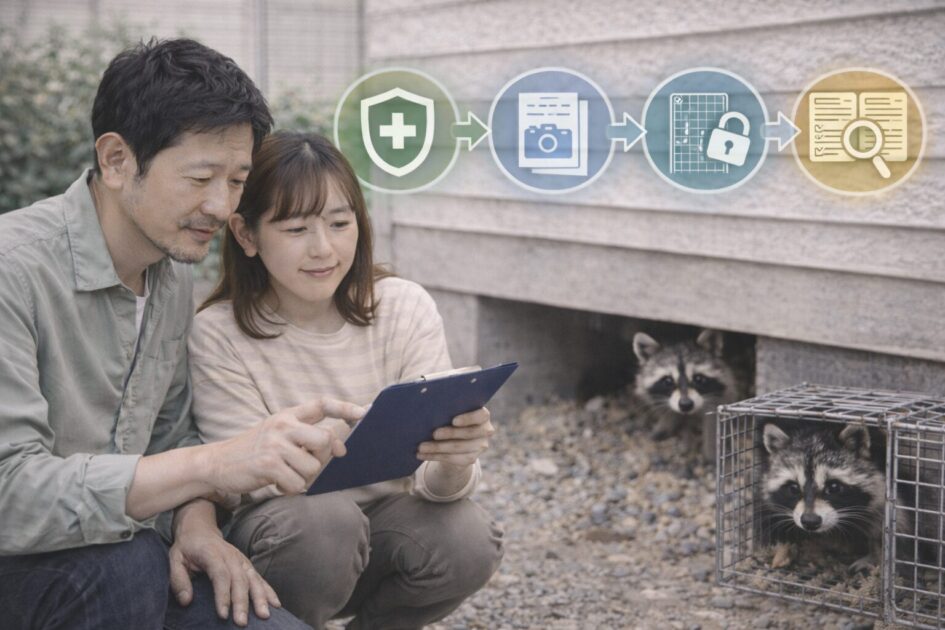 アライグマ駆除で迷ったら「安全→記録→封鎖前提→同条件比較」で整理