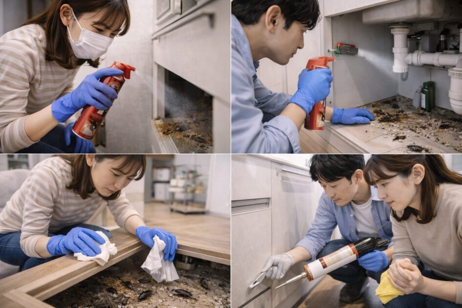 ゴキブリ駆除スプレーは「安全→手順→片付け→再発予防」で整理