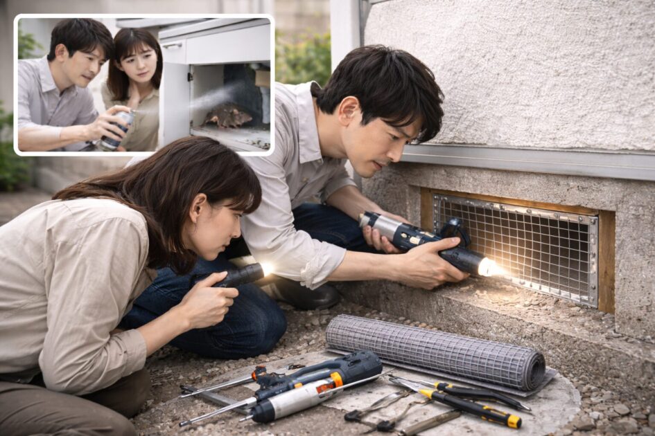 ネズミ駆除スプレーは「追い出し補助」、本丸は封鎖