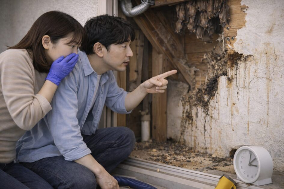 堺市でコウモリを放置すると起きること｜衛生・騒音・建物ダメージ