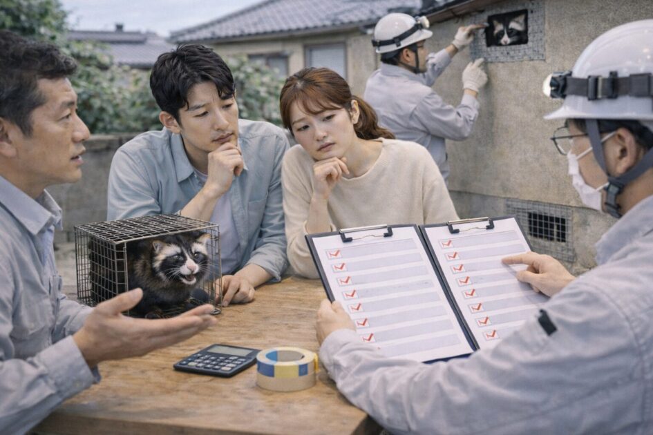 藤沢市のハクビシン駆除は「相談先×封鎖×見積比較」で決める