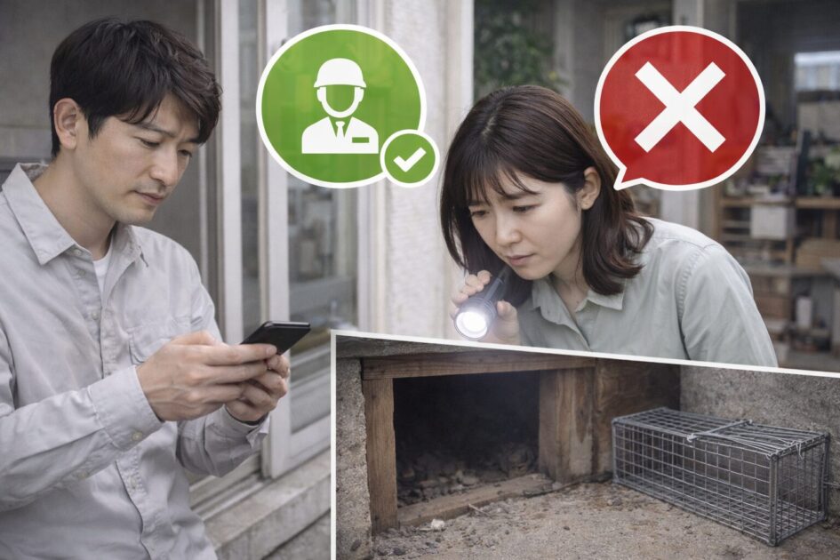 練馬区の害獣駆除で当日〜48時間にやること／やらないこと（自分で）