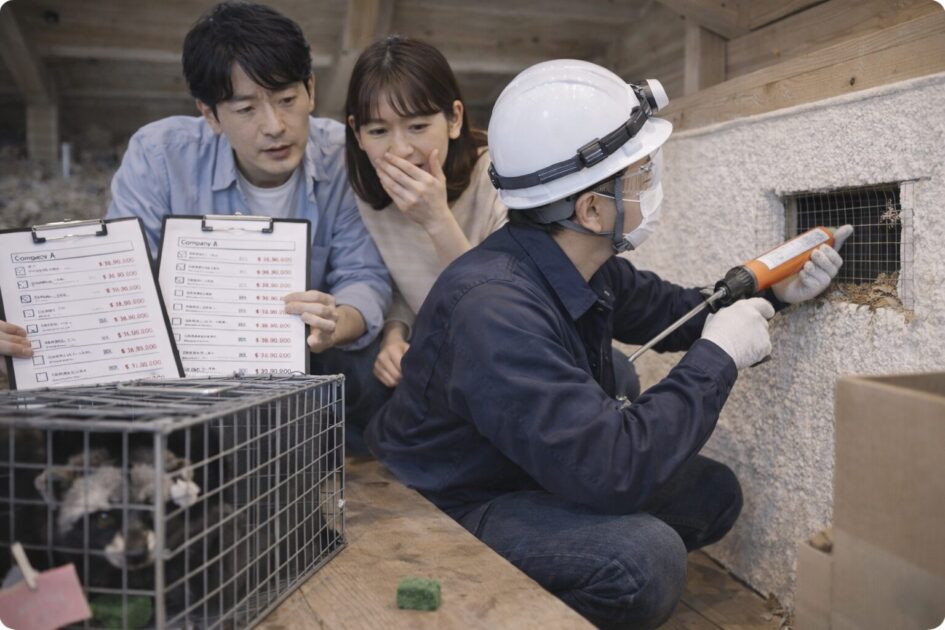 屋根裏のハクビシンは「応急→同条件見積→封鎖」で迷わない