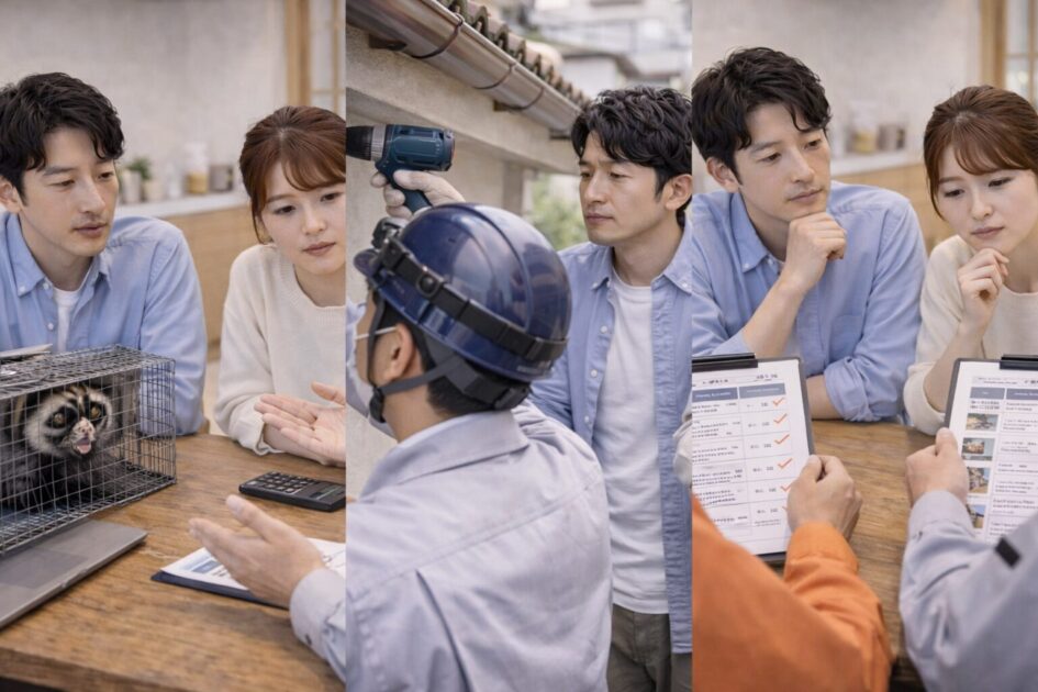 北区のハクビシン駆除は「相談先×封鎖×見積比較」で決める