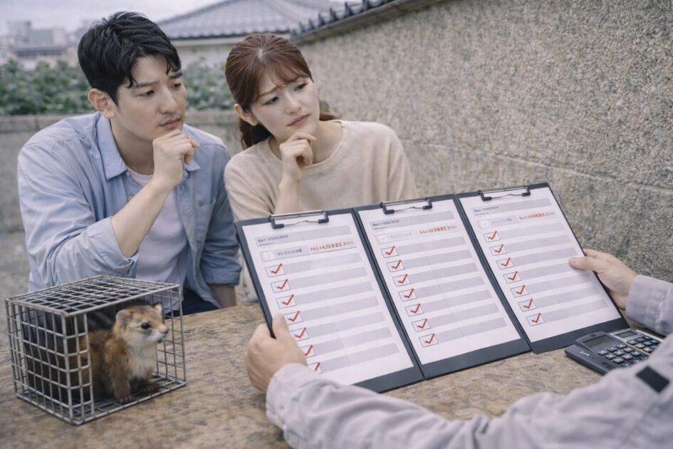 イタチ 駆除 大阪の業者比較｜同条件見積のチェックリスト