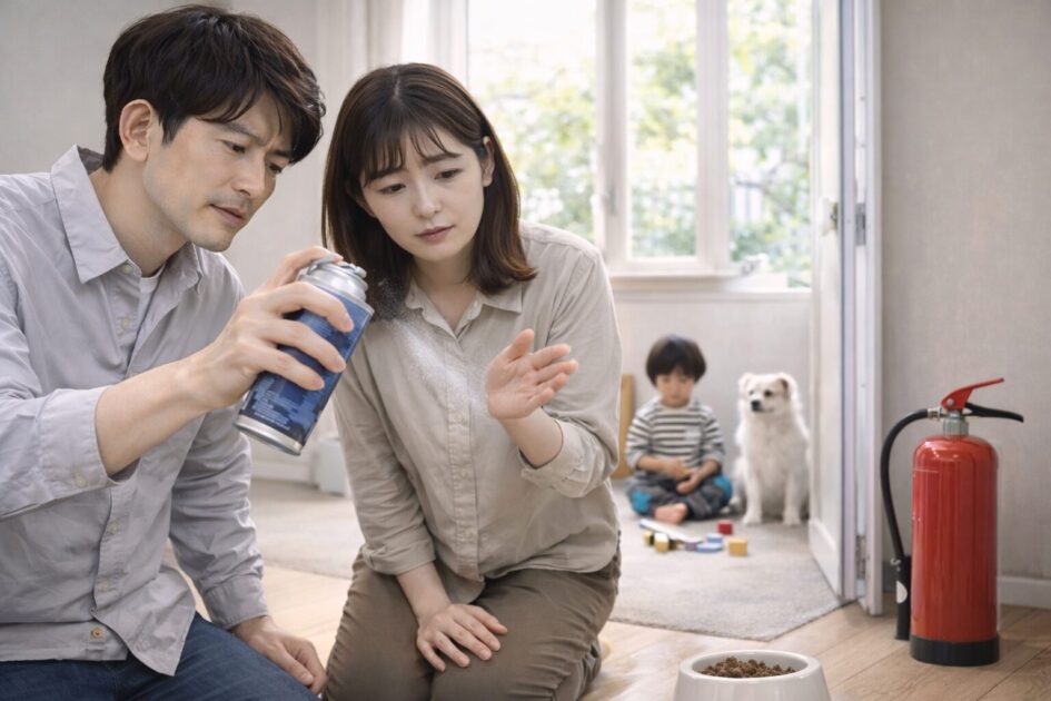 ネズミ駆除スプレーを使う前に安全だけ確認|子ども・ペット・換気・火気