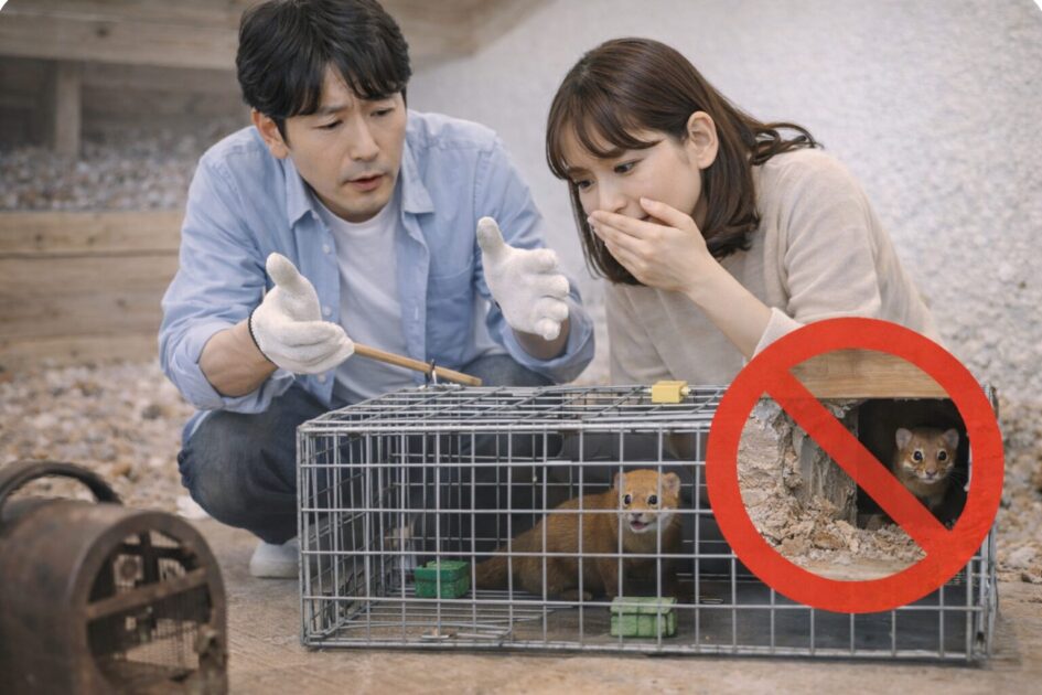 DIYはどこまで?イタチ駆除を自力でやる前に知るべき境界線(罠・捕獲の注意)