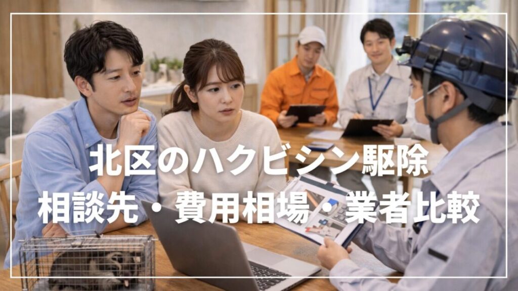 北区のハクビシン駆除｜相談先・費用相場・業者比較