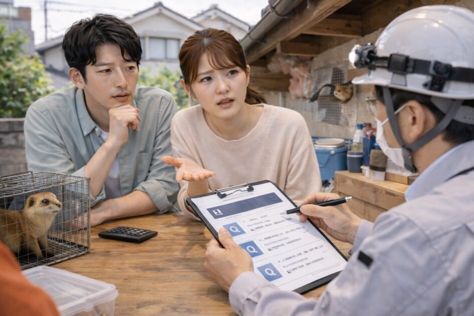 岡山のイタチ駆除でよくある質問（FAQ）