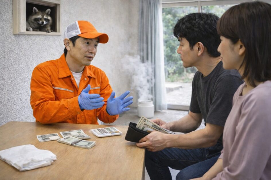 アライグマ駆除の費用相場｜バルサン後にかかる料金目安と上がる条件