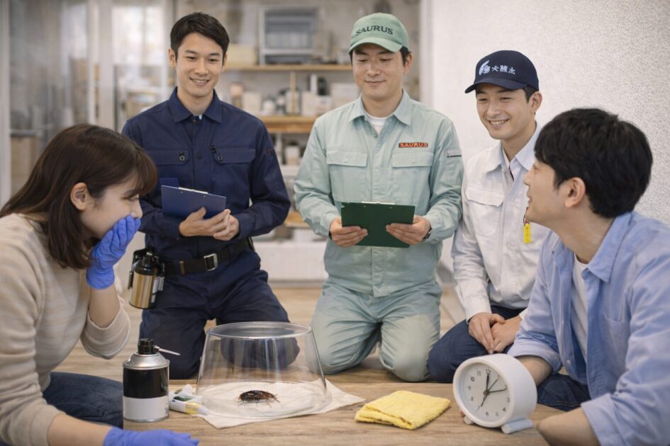 【比較】即日で頼める全国対応3社|害虫駆除110番・駆除ザウルス・害虫駆除屋