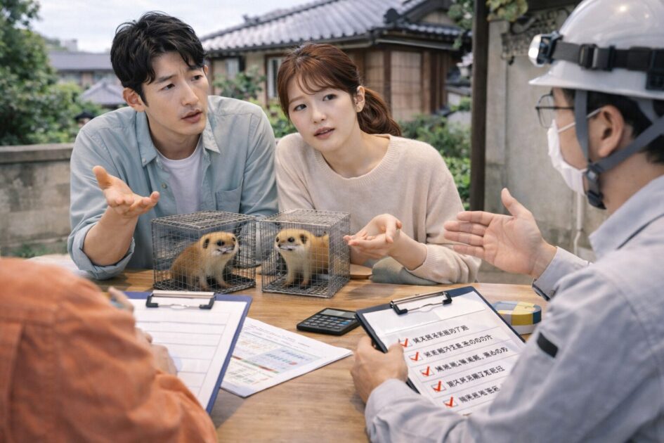 京都市のイタチ駆除でよくある質問(FAQ)